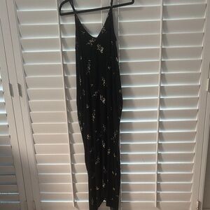 Floral Black Maxi Dress